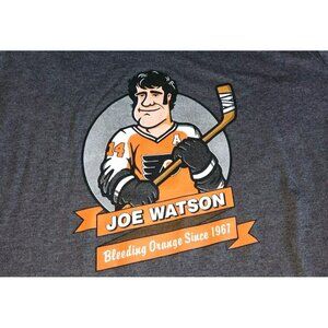 Philadelphia Flyers  Joe Watson Hockey NHL  grey t shirt adult XL